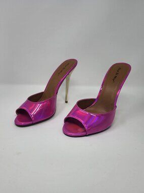 Beautiful & Sexy Fushia Stiletto slides sz EU 44, (US 11.5- 12)